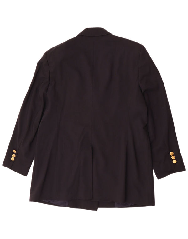Jaqueta blazer feminina Jobis Longline com peito duplo Reino Unido 14 azul marinho médio