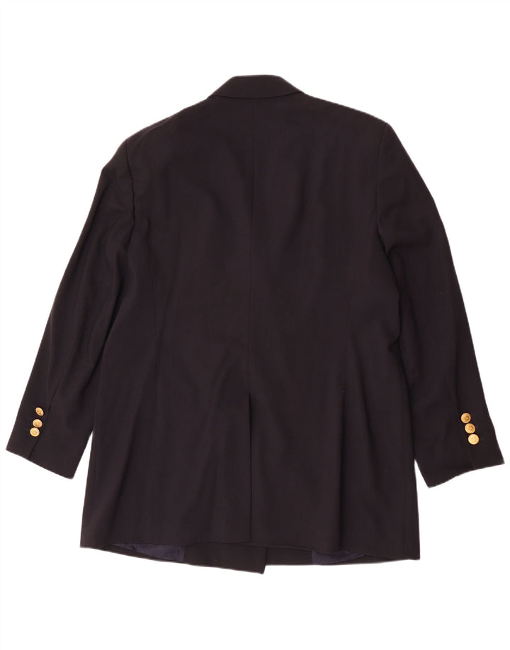 Jaqueta blazer feminina Jobis Longline com peito duplo Reino Unido 14 azul marinho médio
