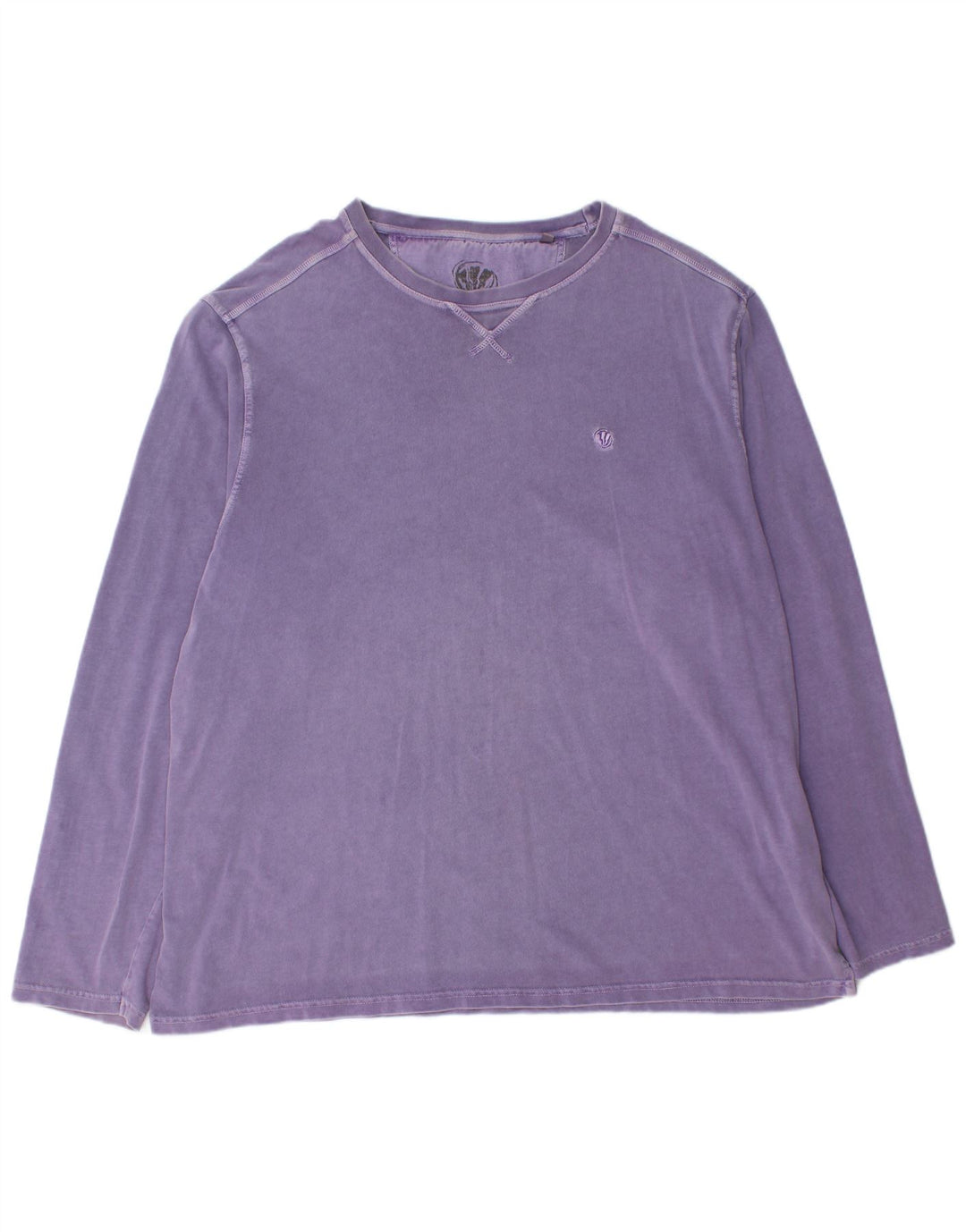 Fat Face Mens Top Manga Longa 2XL Algodão Roxo