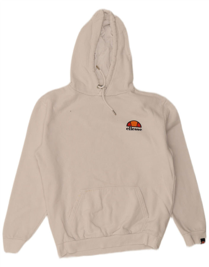 Ellesse moletom com capuz masculino pequeno algodão branco