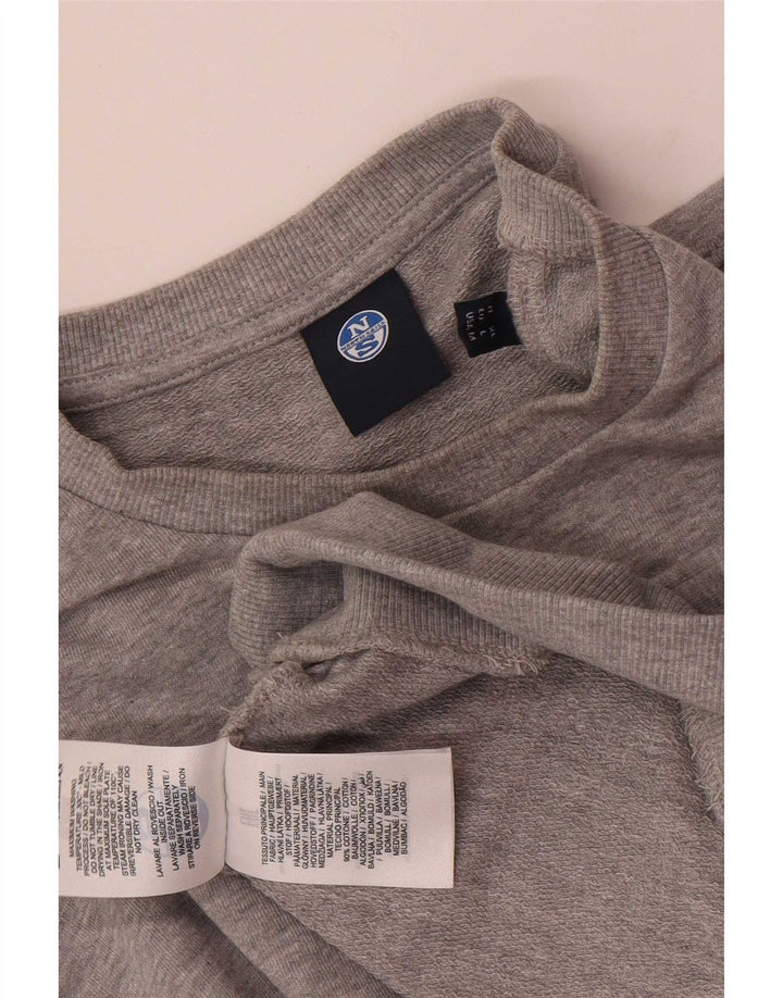 Moletom masculino North Sails grande algodão cinza