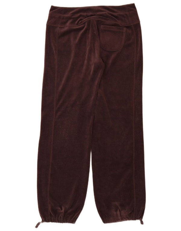 Adidas Womens Loose Fit Calças de treino Joggers UK 12 Medium Maroon