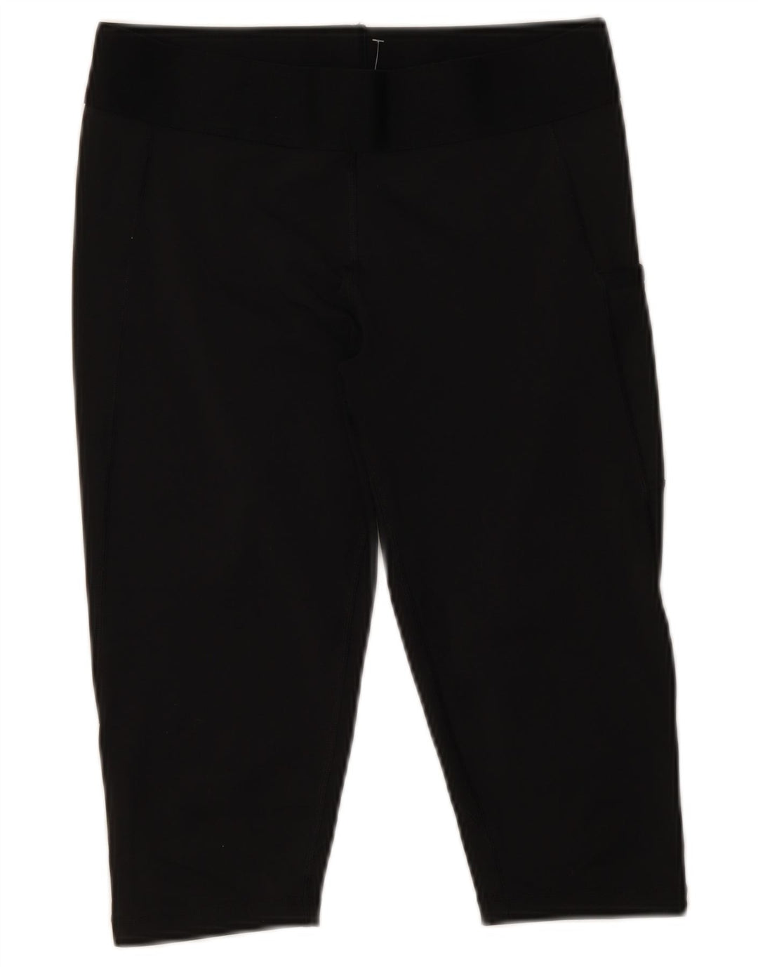 ADIDAS Womens Graphic Capri Leggings UK 12/14 Médio Preto