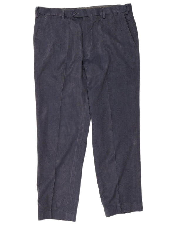 Calça masculina Marks & Spencer reta regular fit W38 L28 azul marinho
