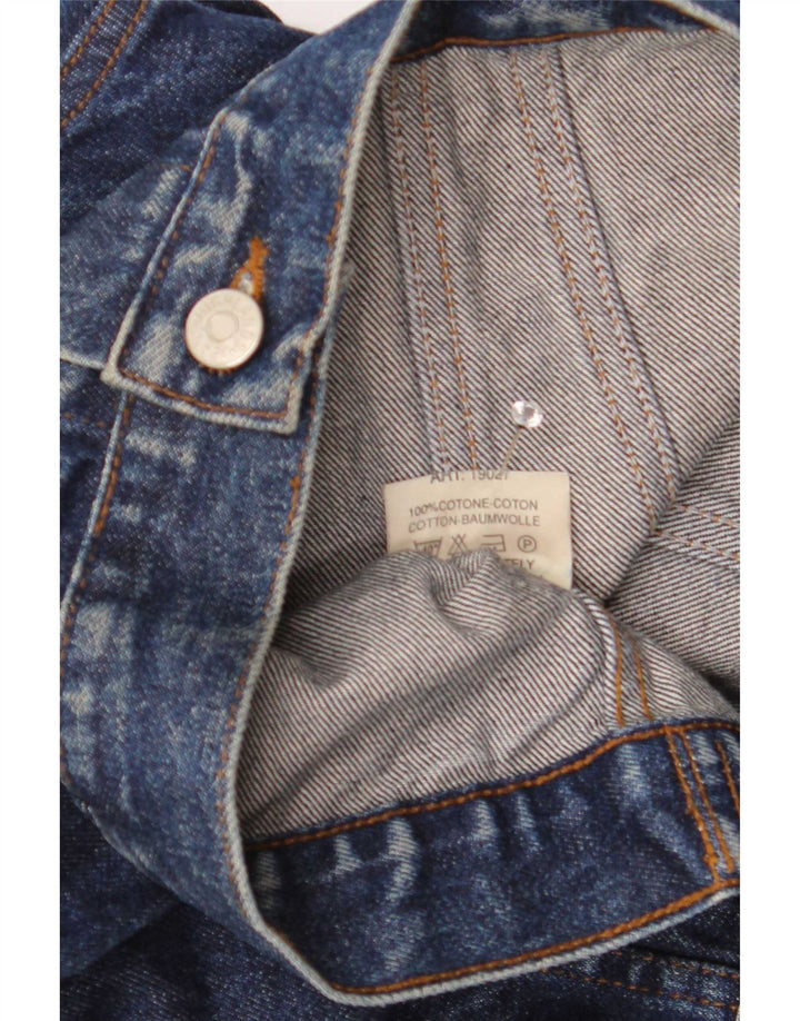 Jaqueta jeans feminina Highlands Reino Unido 14 grande algodão azul