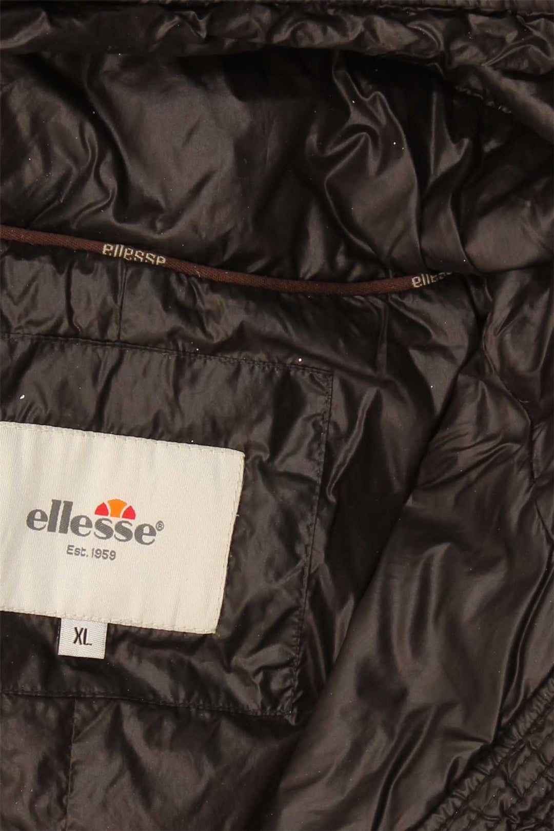Jaqueta feminina acolchoada com capuz ELLESSE UK 18 XL preta