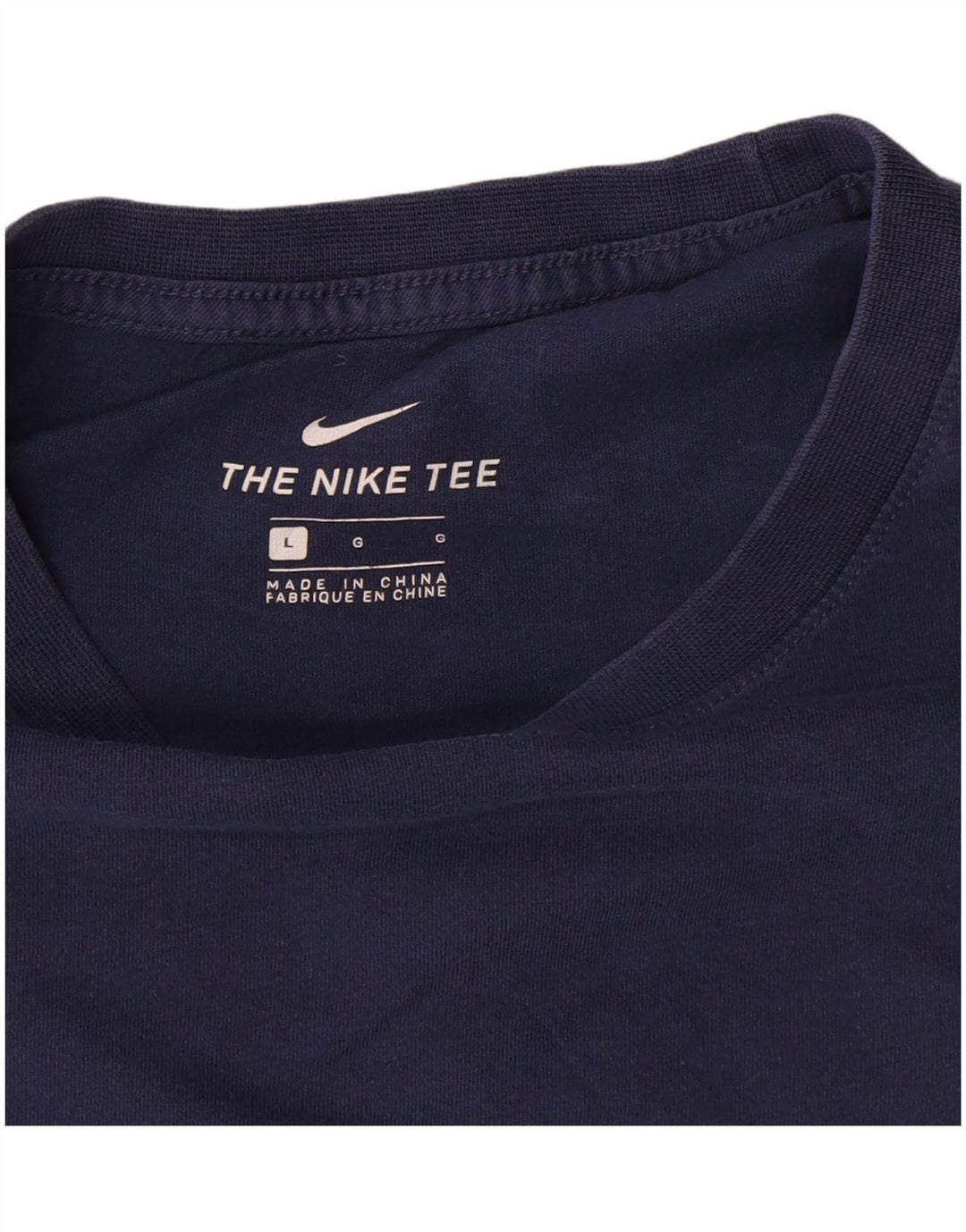 Camiseta masculina Nike grande algodão azul marinho