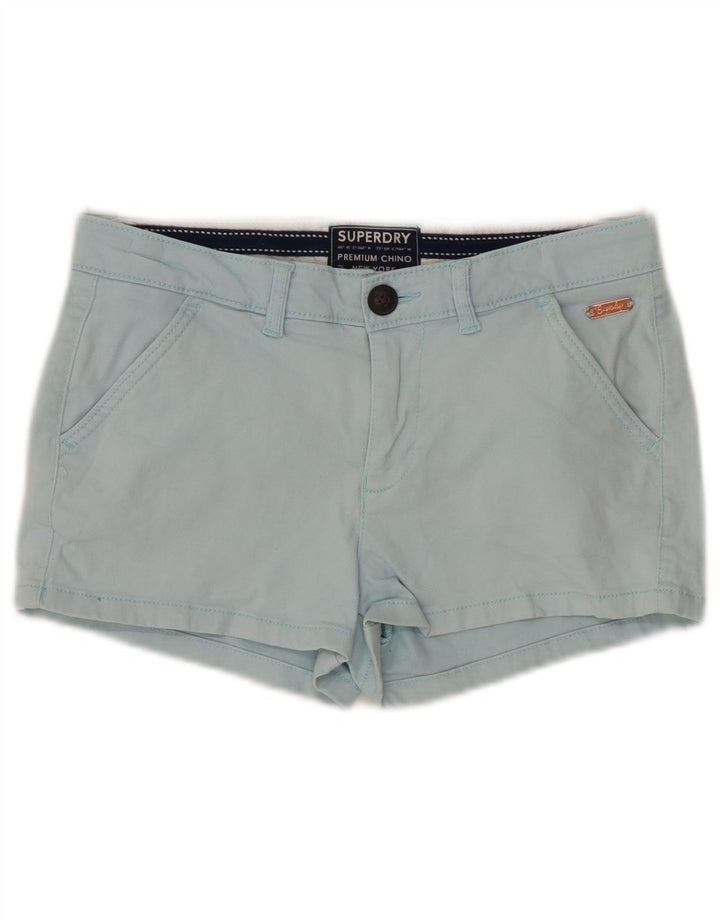 Shorts chino feminino SUPERDRY UK 6 XS W25 azul