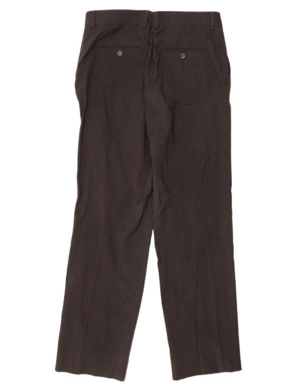 Zara Calça Chino Masculina Reta EU 44 Grande W34 L32 Marrom