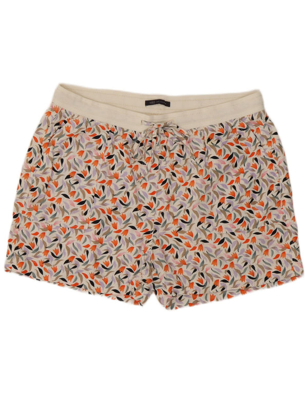 Shorts feminino Marks & Spencer UK 16 grande linho floral multicolorido