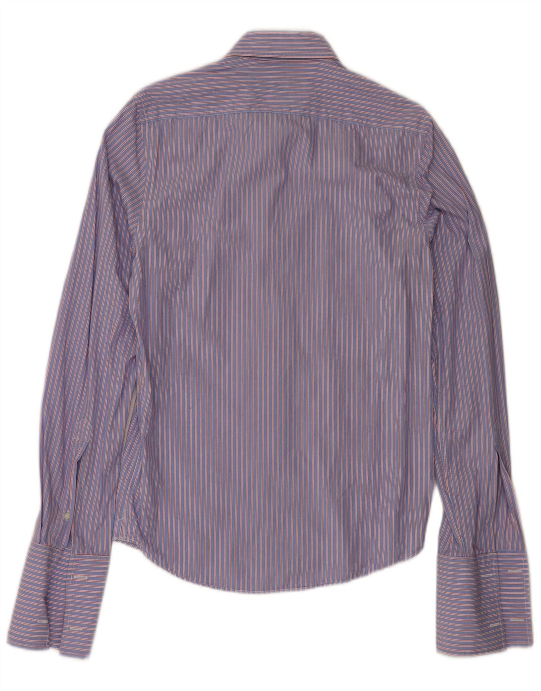 Camisa formal masculina Jack Wills pequena listrada azul de algodão