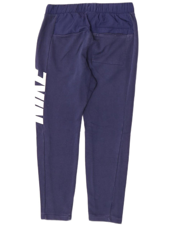 Calça de treino Nike masculina gráfica pequena azul algodão