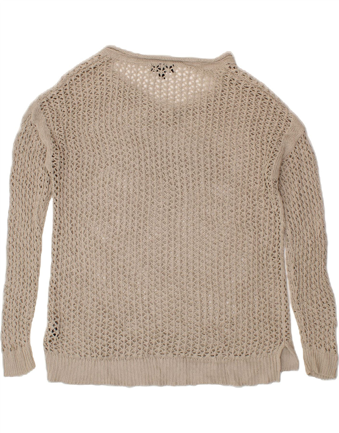 MOSSIMO Womens Crochet V-Neck Jumper Sweater UK 20 2XL Grey Cotton Vintage Mossimo and Second-Hand Mossimo from Messina Hembry 