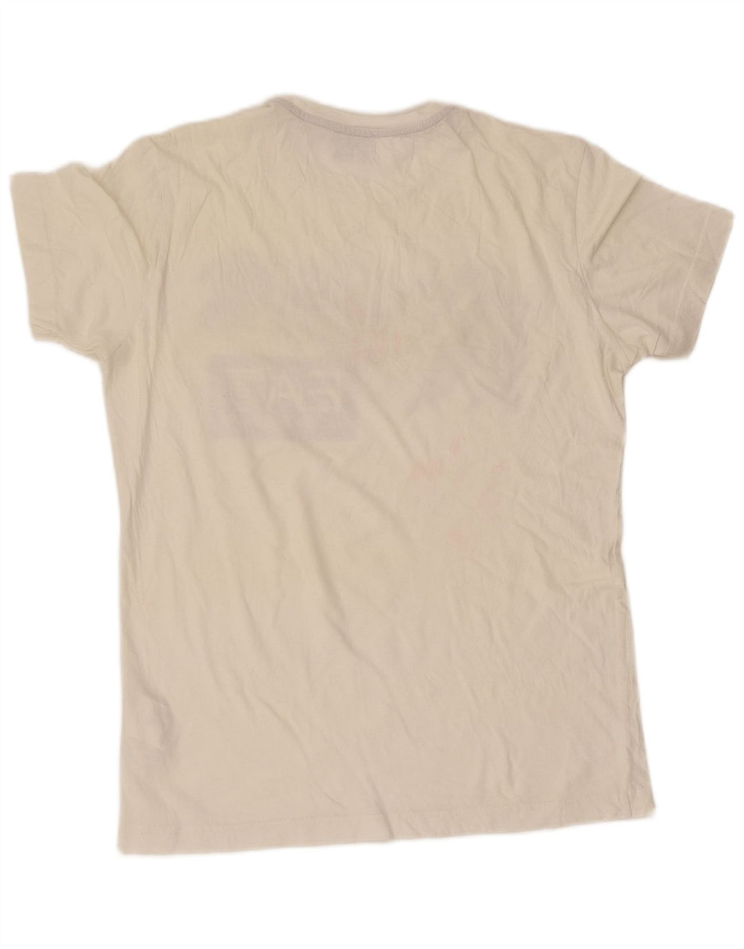 Camiseta feminina EMPORIO ARMANI com estampa gráfica UK 14 algodão branco médio