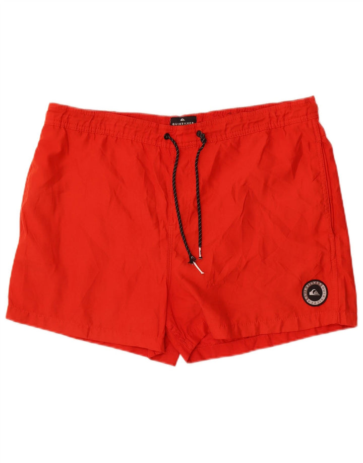 Shorts esportivos masculinos Quiksilver grande poliéster vermelho