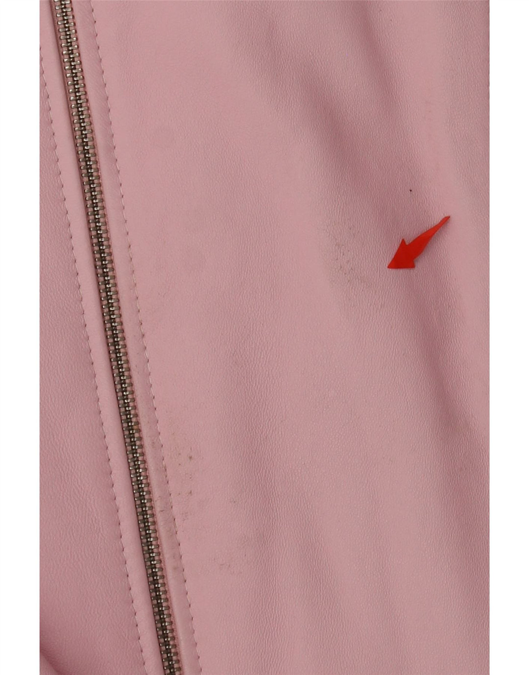 Jaqueta de couro feminina CABRINI Reino Unido 16 grande couro rosa