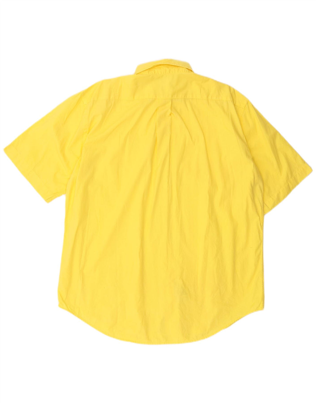 Camisa masculina de manga curta BENETTON XL amarelo algodão