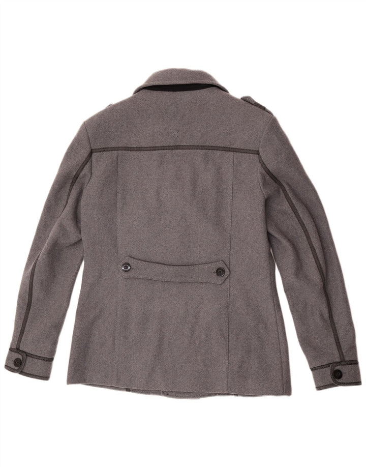 Casaco masculino Zu Elements Pea UK 42 XL lã cinza