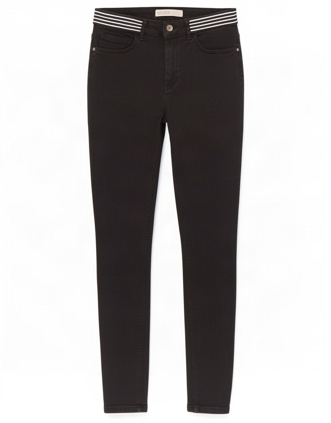 Zara Jeans Slim Feminino EU 38 Pequeno W28 L27 Preto