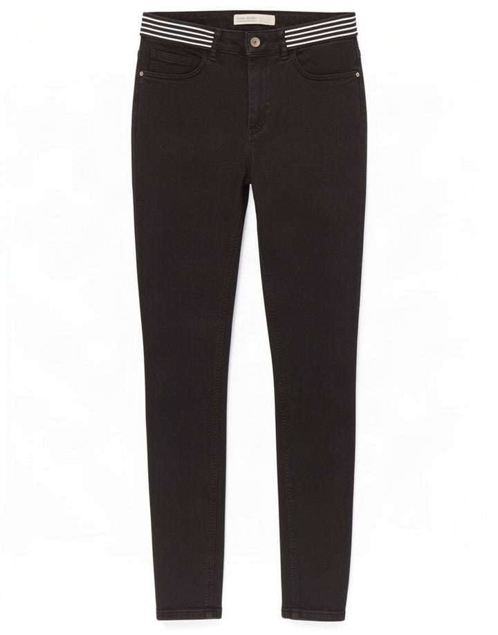 Zara Jeans Slim Feminino EU 38 Pequeno W28 L27 Preto