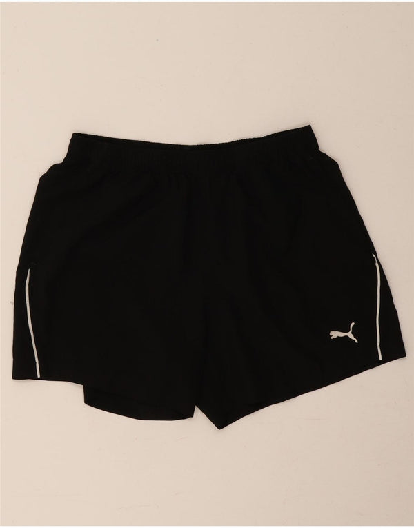 Shorts esportivos masculinos PUMA grande poliéster preto