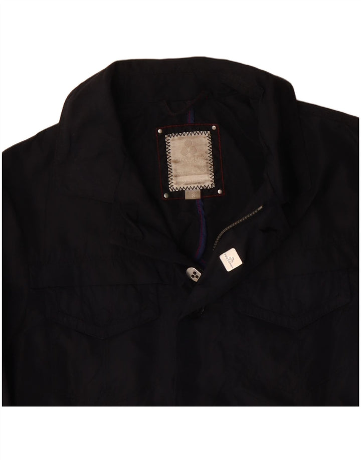 Jaqueta utilitária masculina PEUTEREY UK 36 pequena poliamida azul marinho