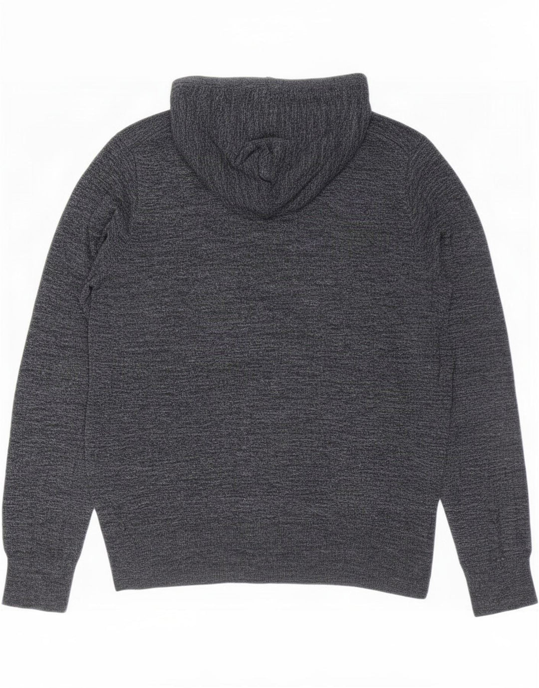 J. Crew Suéter masculino com capuz grande cinza manchado