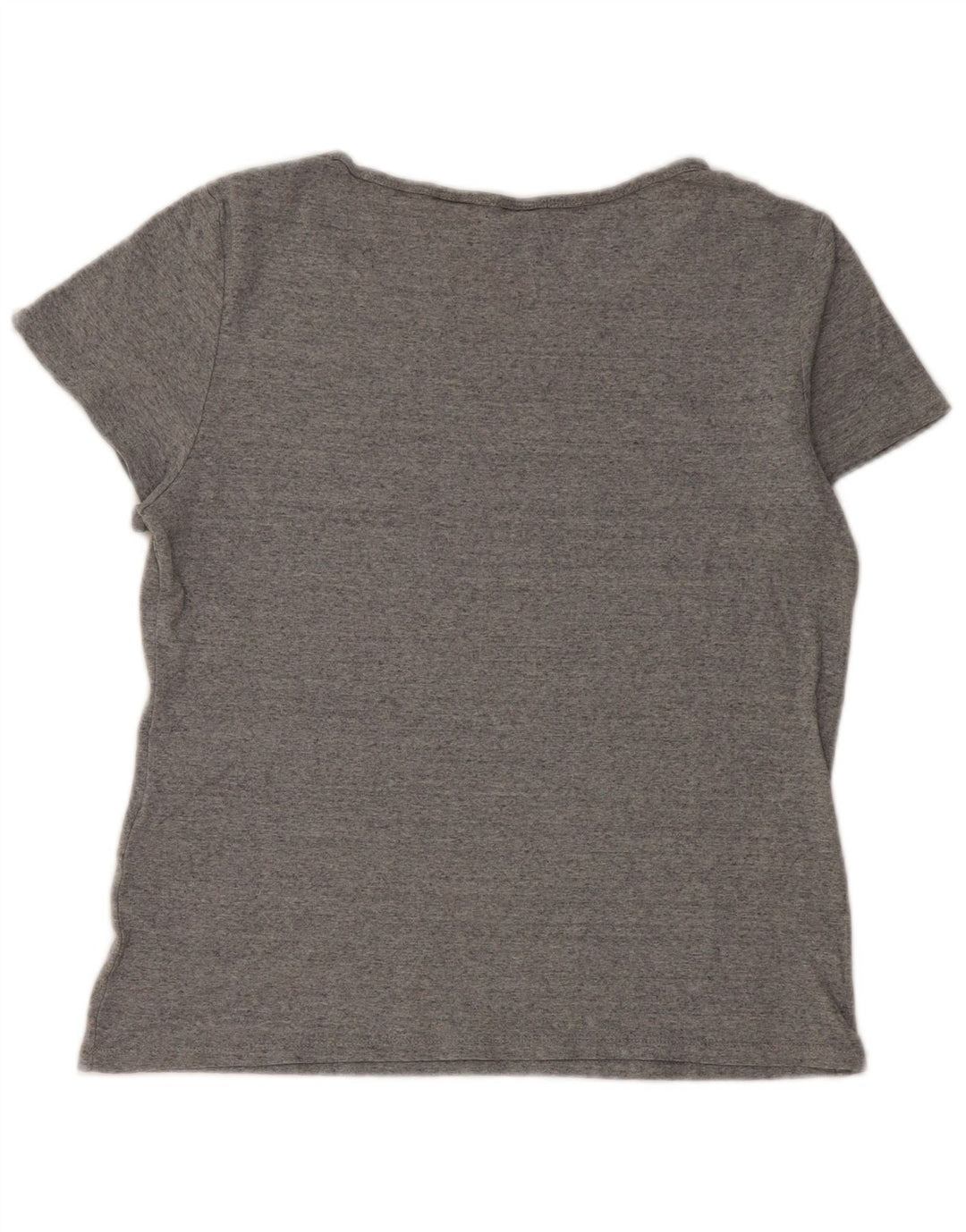 Camiseta feminina Levi's Crop Top XL algodão manchado cinza