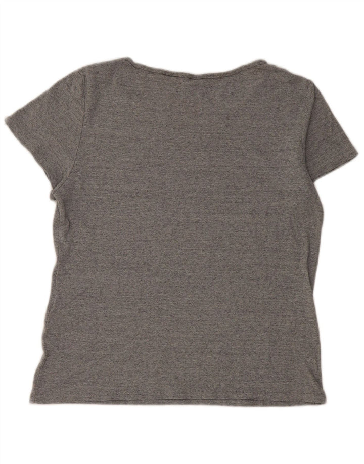 Camiseta feminina Levi's Crop Top XL algodão manchado cinza