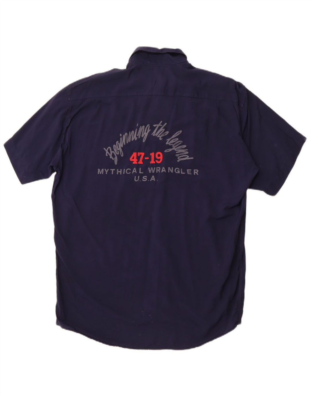 Camisa masculina de manga curta WRANGLER grande azul marinho