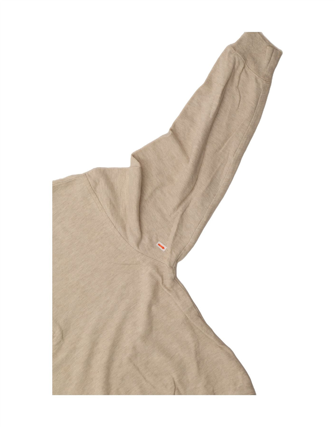 IZOD Mens Zip Neck Jumper Sweater Small Beige Cotton Vintage Izod and Second-Hand Izod from Messina Hembry 
