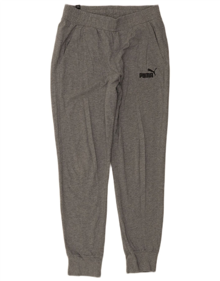 Calça de treino feminina PUMA Joggers UK 14 algodão cinza médio