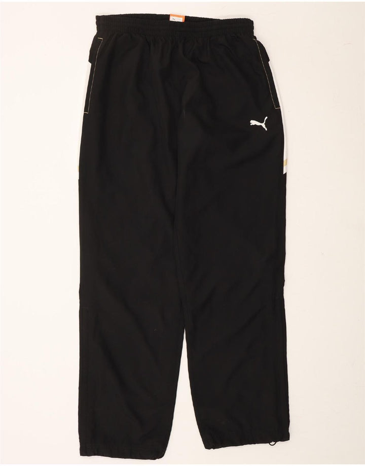 PUMA Mens Tracksuit Trousers Medium  Black Colourblock Vintage Puma and Second-Hand Puma from Messina Hembry 