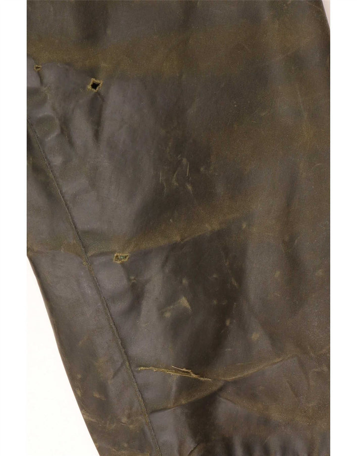 Jaqueta masculina Barbour Bedale de algodão encerado Reino Unido 46 XL cáqui