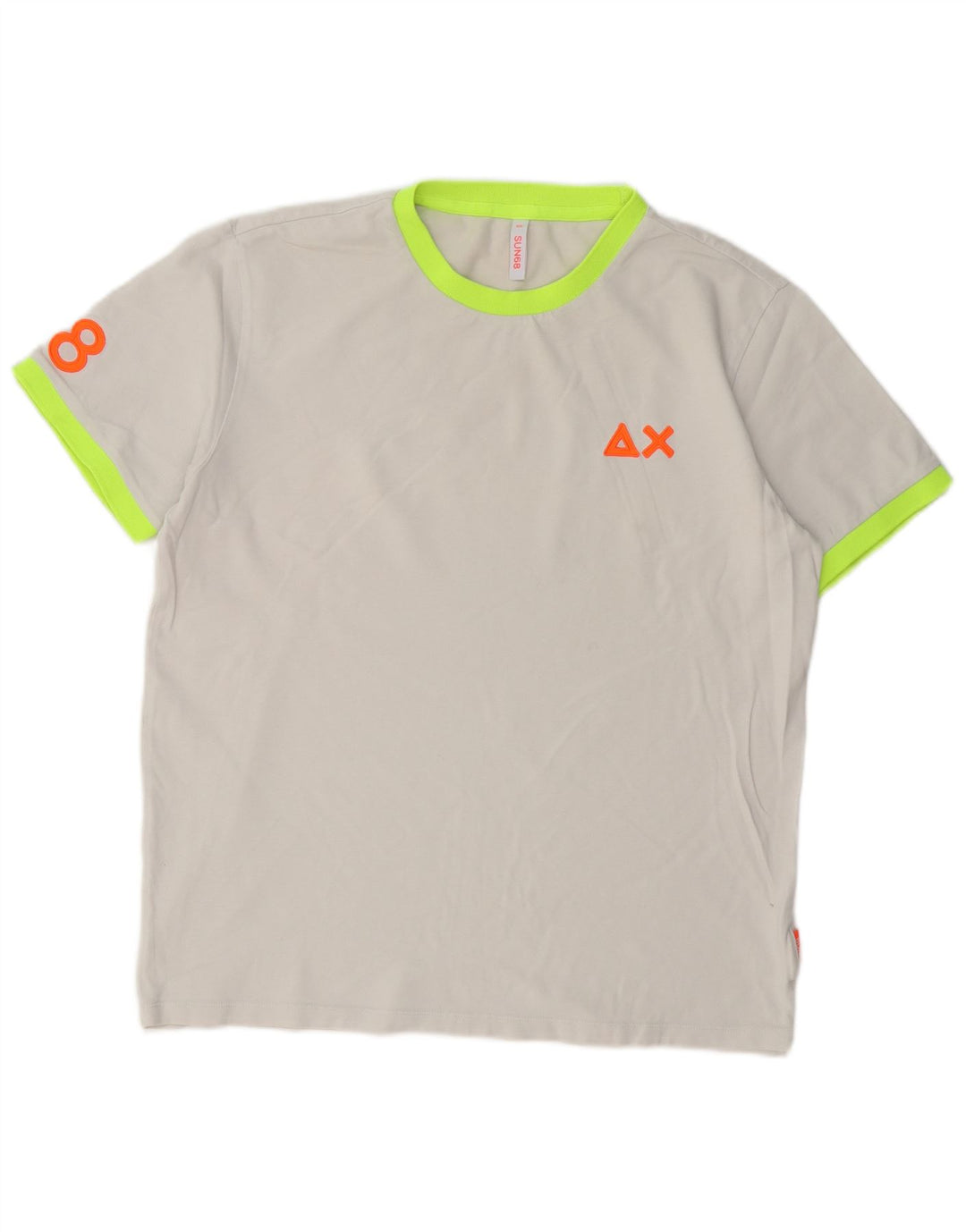 Sun68 camiseta gráfica masculina top 2XL algodão cinza