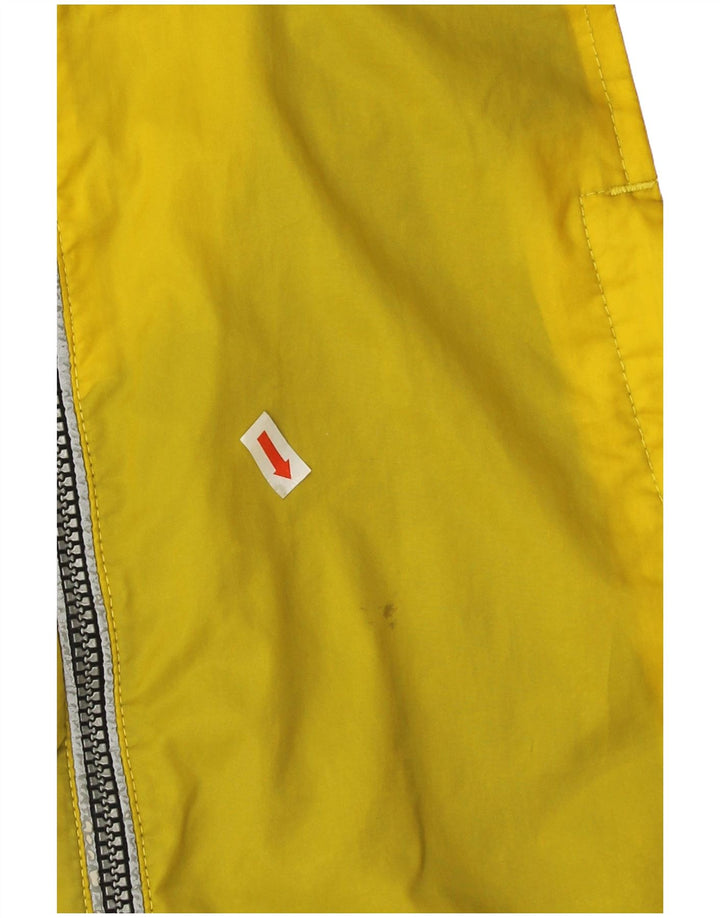 Jaqueta de chuva masculina Asics Graphic UK 38 bloco colorido amarelo médio