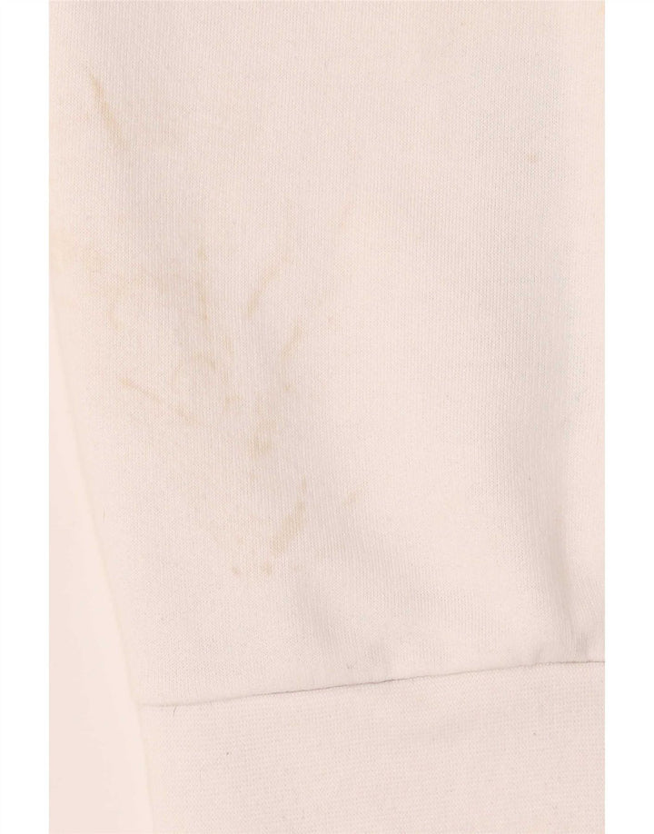 Lotto moletom masculino gráfico sem mangas jumper médio branco geométrico