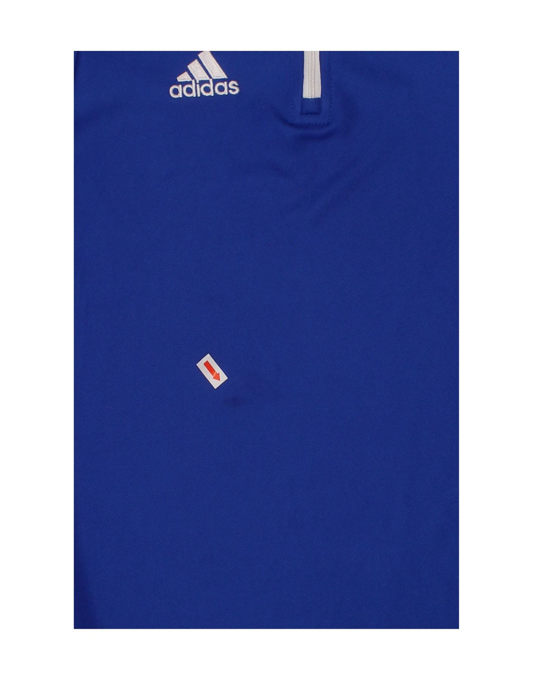 ADIDAS Boys Aeroready Zip Neck Pullover Treino Top 9-10 Anos Azul