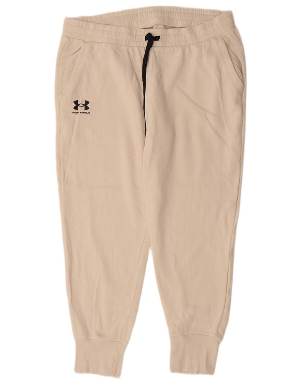 Under Armour Mens Calças de treino Joggers XL Bege Algodão