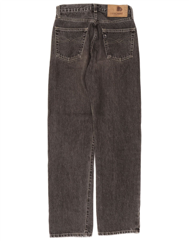 Jeans retos femininos Americanino W28 L31 algodão cinza