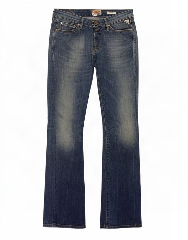 Replay Jeans feminino Wendie Bootcut W28 L34 azul algodão