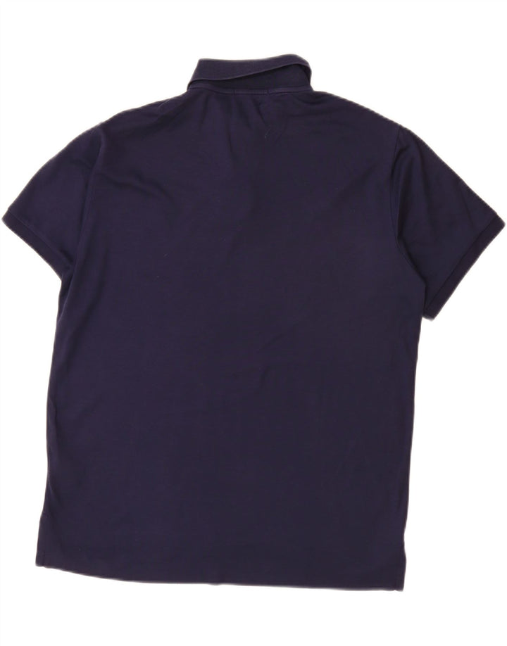 POLO RALPH LAUREN Camisa polo masculina personalizada slim fit grande algodão azul marinho