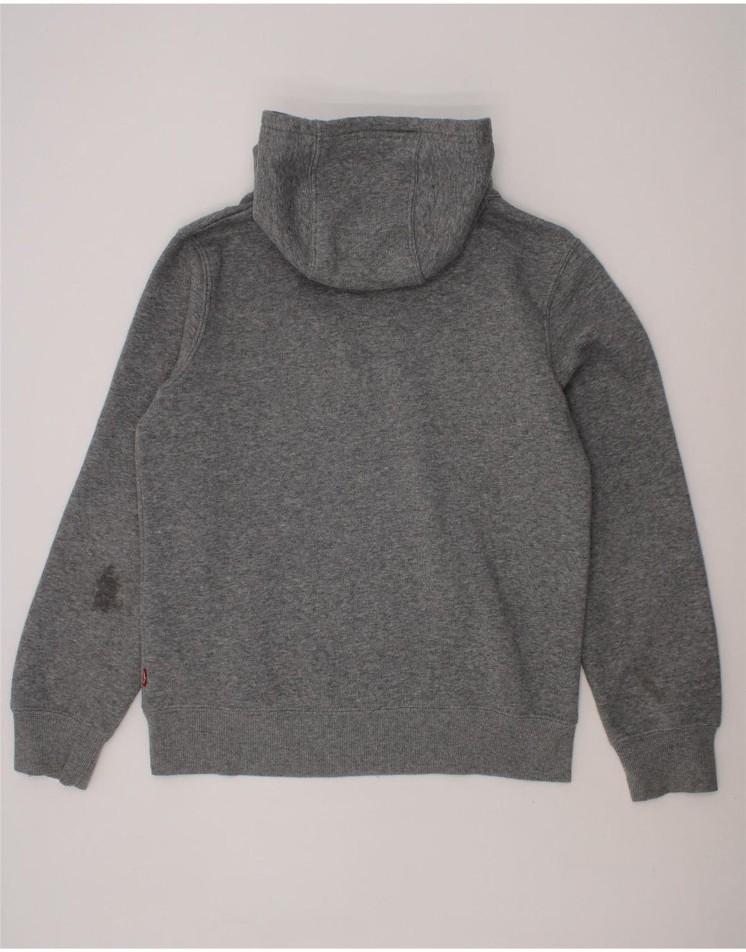 LEVI'S Boys Graphic Hoodie Jumper 11-12 Years Grey Cotton Vintage Levi's and Second-Hand Levi's from Messina Hembry 