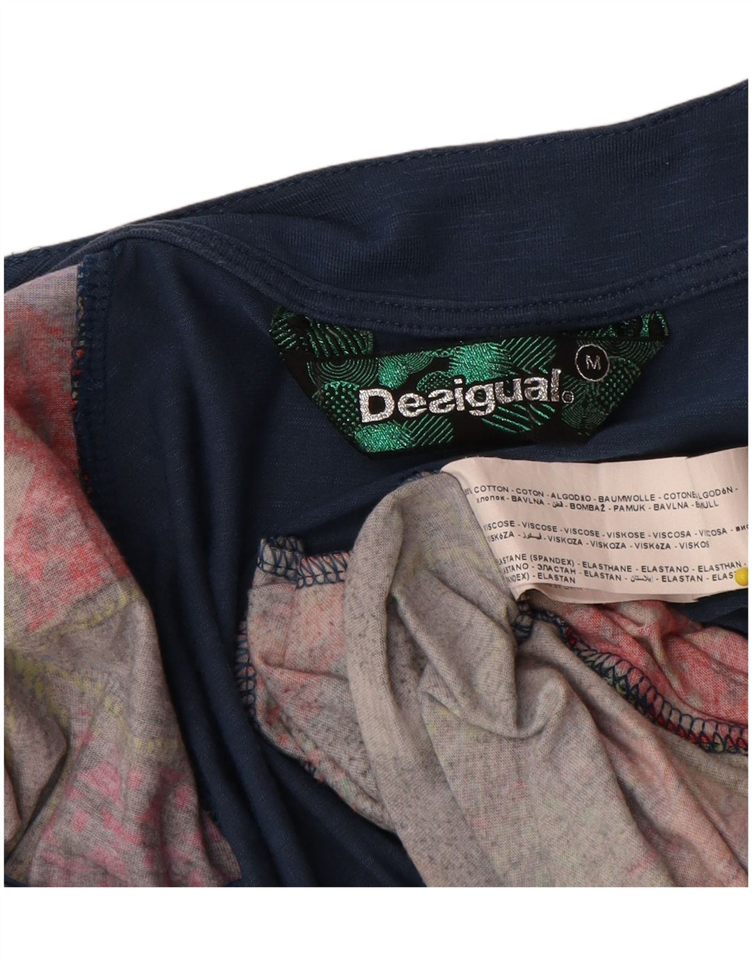 Desigual Vestido feminino gráfico bolha UK 12 médio multicolorido geométrico