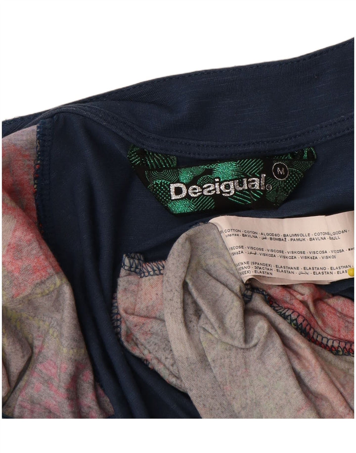 Desigual Vestido feminino gráfico bolha UK 12 médio multicolorido geométrico