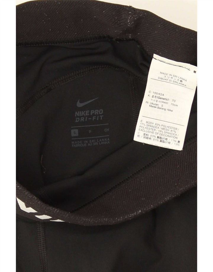 Leggings Nike Dri Fit Graphic UK 10 Pequeno Poliéster Preto