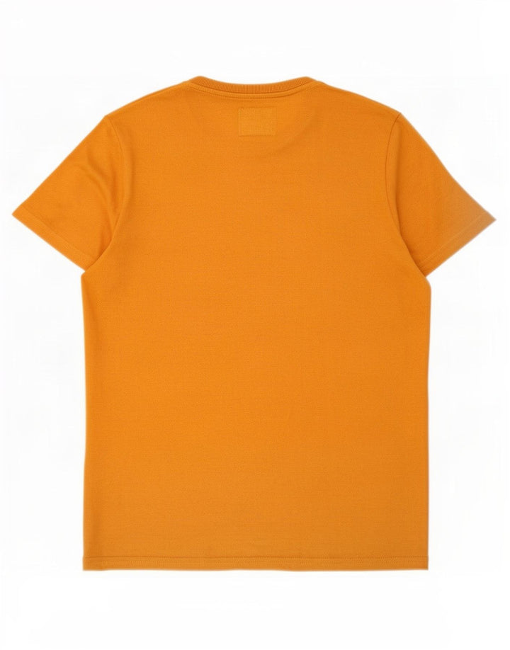 Camiseta masculina Superdry com estampa gráfica grande algodão laranja