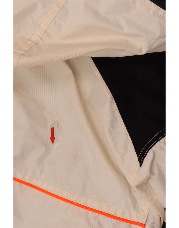 Jaqueta de esqui masculina Pyramid com capuz UK 36 Small White Colourblock Nylon