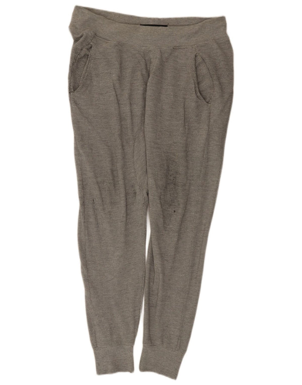 Calça de treino masculina Zara Joggers grande cinza manchado