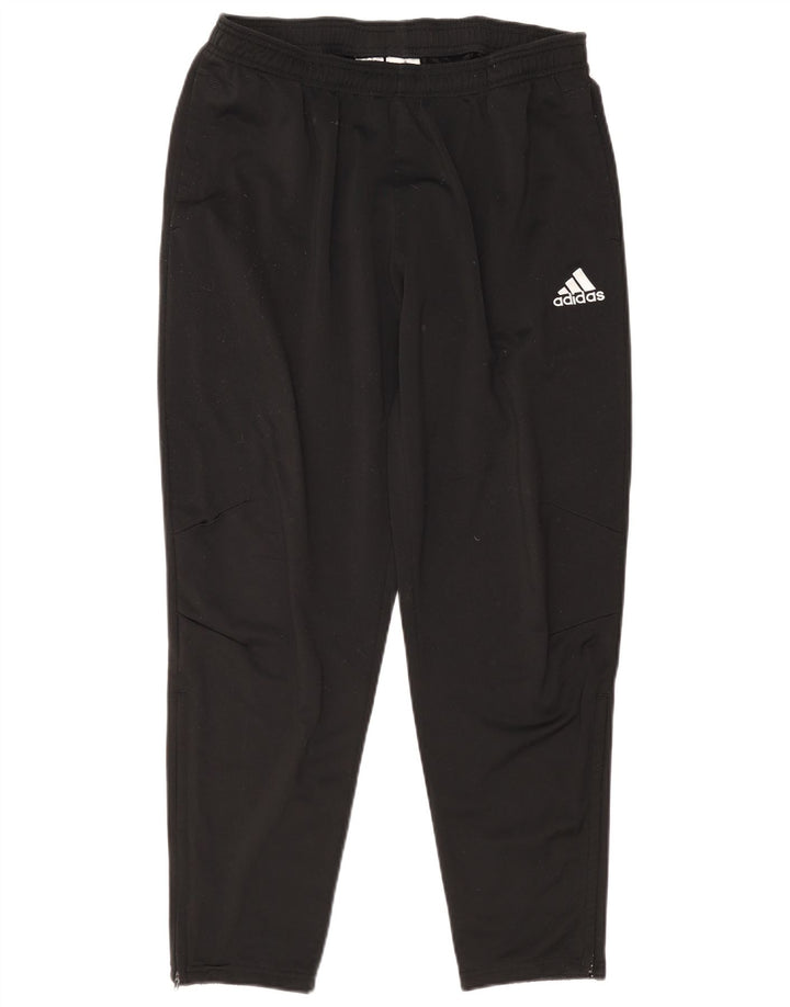 Calça de treino masculina Adidas grande poliéster preto